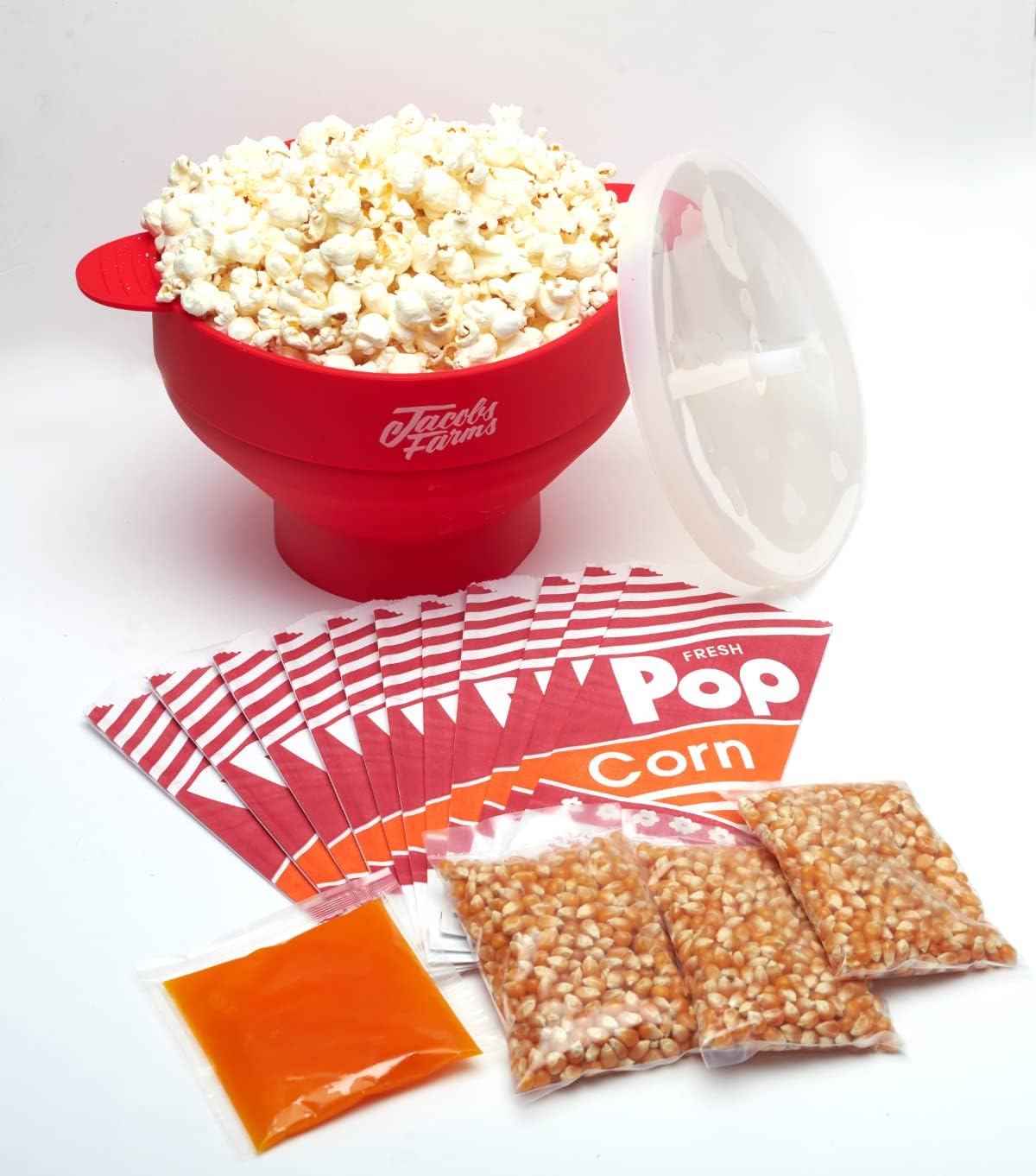 Jacobs Farms Silicone Popcorn Popper